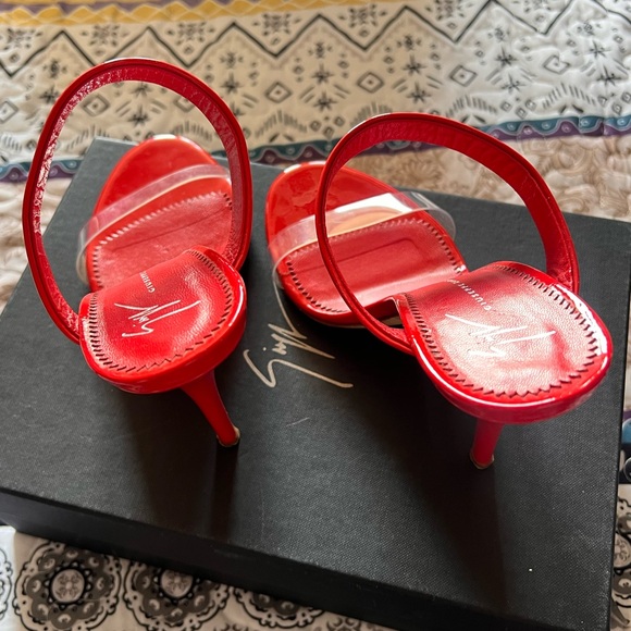 Red Giuseppe heels - Picture 2 of 4